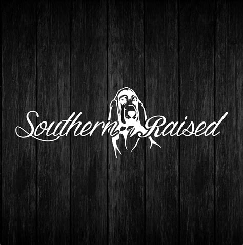 Southern Raised Basset Hound Decal Bad Bass Designs