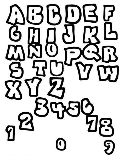 12 Graffiti Fonts Alphabet Letters Images Graffiti Alphabet Block