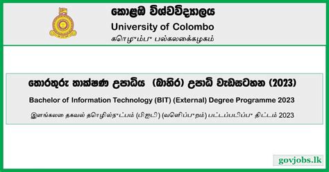 Bachelor Of Information Technology Bit External Degree Programme