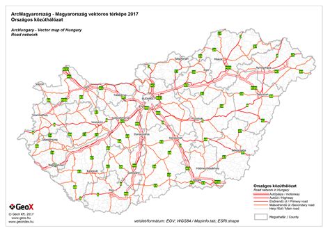 Magyarorszag terkepe digitalis keparchivum dka 000385. úthálózat Térkép Magyarország | Európa Térkép
