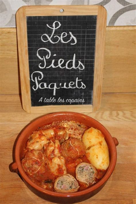 Les pieds - paquets la recette ancestrale A table les copains