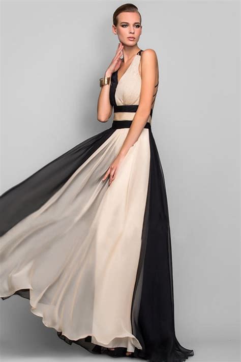 Hualong Elegant Black And White Evening Party Gowns Online Store For
