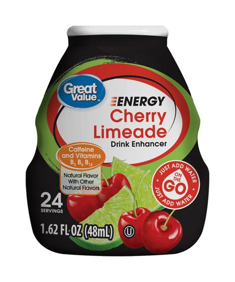 Great Value Cherry Limeade Energy Drink Enhancer 162 Fl
