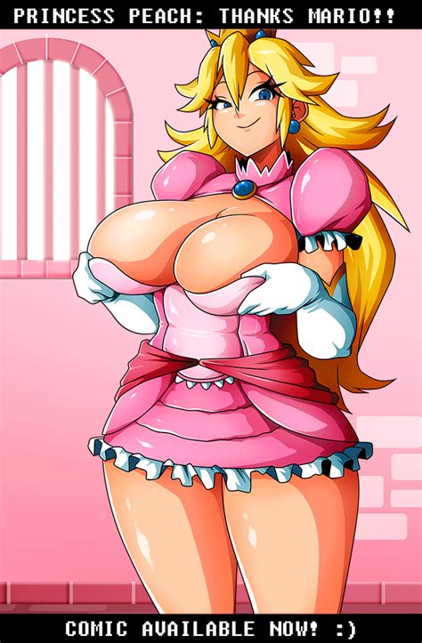 NEW COMIC P PEACH THANKS MARIO AVAILABLE NOW By Witchking