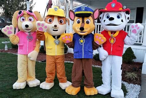 Paw Patrol Rubble Halloween Costume Adult Cartoon Character Fancy Dress