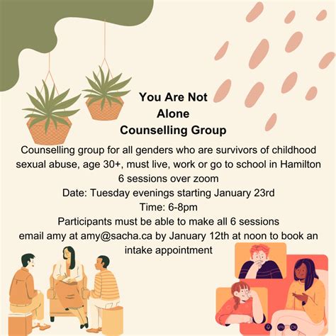 You Are Not Alone Counselling Group 16 Sacha