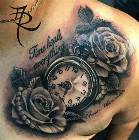 Here we have provided some 18 sample images about rose and clock tattoo including images, pictures, photos, wallpapers, and more. Time heals everything, rose & clock tattoo | Rose tattoos ...