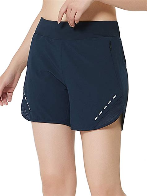 MIER Women S 5 Inches Running Shorts Quick Dry Workout Shorts With