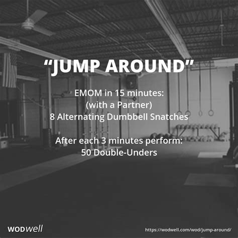 Jump Around Workout Mens Fitness Benchmark Wod Wodwell Crossfit