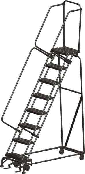 Ballymore Stainless Steel Rolling Ladder 8 Step Msc Industrial
