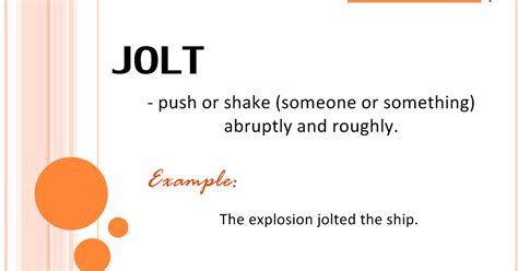 Word Of The Day Jolt Learn English With Pictures