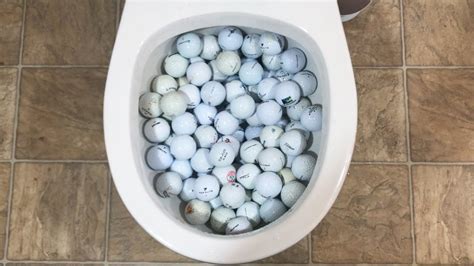 Will It Flush 100 Golf Balls Youtube