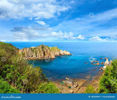 Atlantic Ocean Coastline Spain Stock Image Image Of Mediterranean