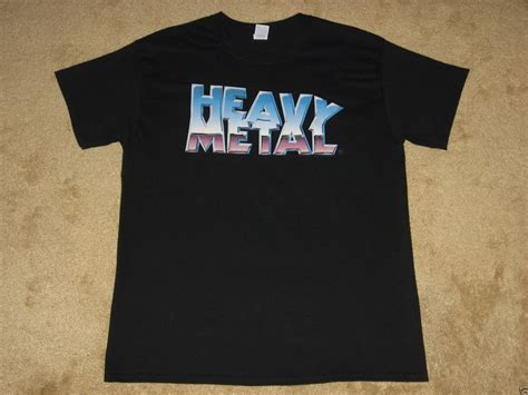 Heavy Metal Classic Logo S M L Xl 2xl 3xl Black T Shirt Printed T