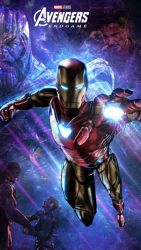 Avengers Endgame Iron Man Vs Thanos Iphone Wallpaper Iphone