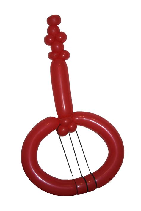 balloon guitar by buddy the clown it s a little hard to tune but it can be done twin