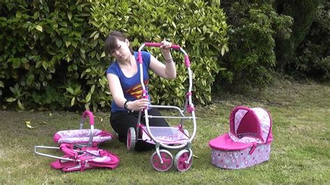 roxy roller    dolls toy pram combination pushchair carrycot car