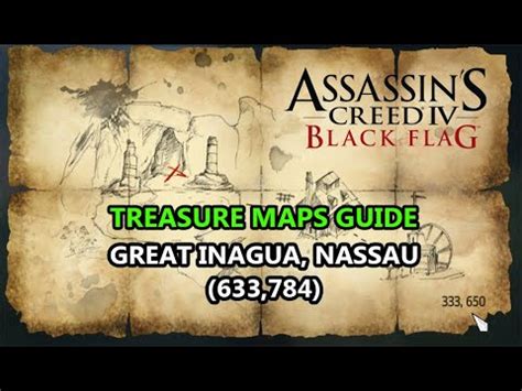Assassin S Creed IV Black Flag Treasure Map Great Inagua Nassau