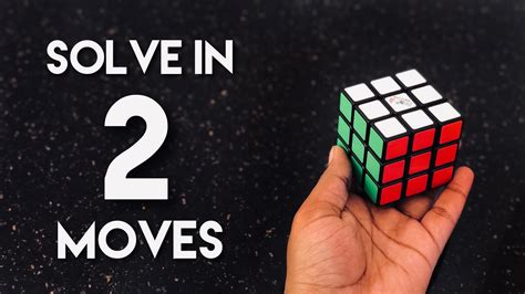 How To Solve A Rubiks Cube In 2 Moves Youtube