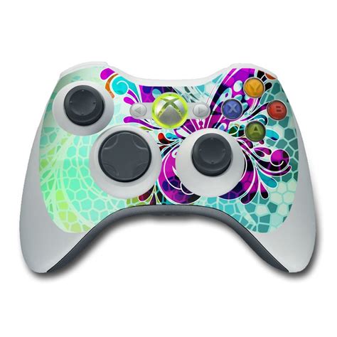 Xbox 360 Controller Skin Butterfly Glass By Sanctus Decalgirl