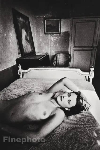 Vintage Jeanloup Sieff Female Nude Woman Bed Paris Photo Gravure Art X Picclick