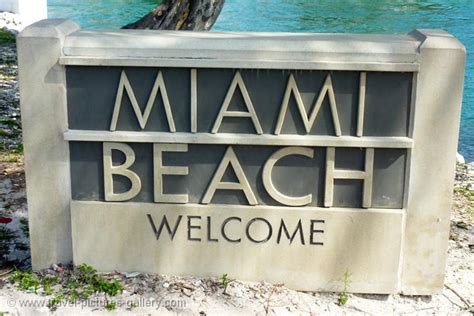 Pictures The Usa Miami 0053 Miami Beach Welcome Sign