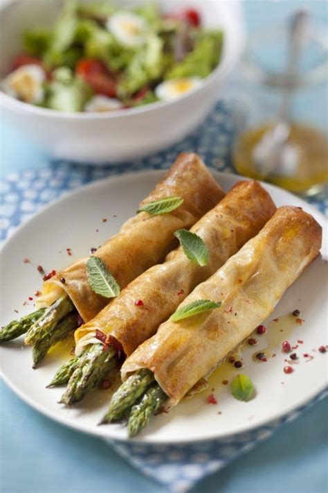 Croustillants aux asperges Recette
