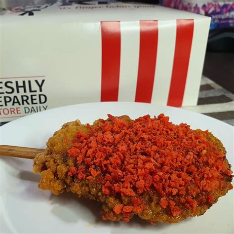 Mala Popsicle Chicken At Kfc Halal Tag Singapore