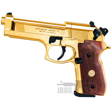 Beretta M92 Fs 24k Gold Plated Umarex Air Pistol Trimex Wholesale Uk