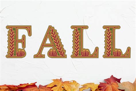 Fall Layered Letter Alphabet Svg Cut Files 3d Autumn Etsy