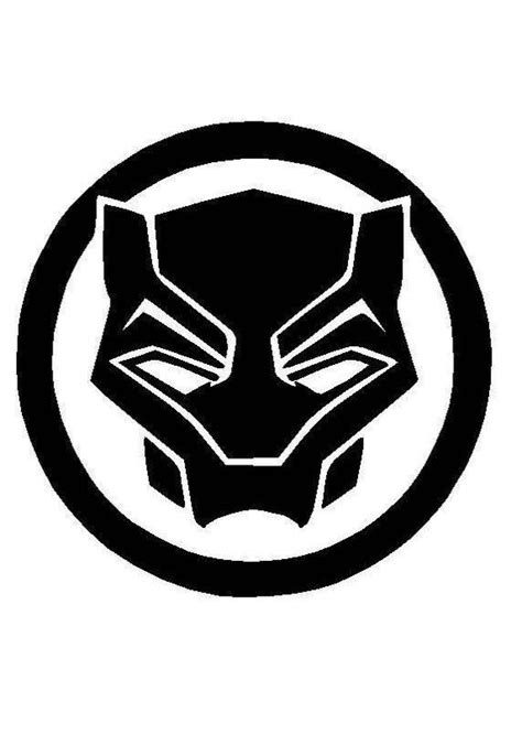 Black Panther Logo Symbol Vinyl Decal Sticker Free Shipping Etsy