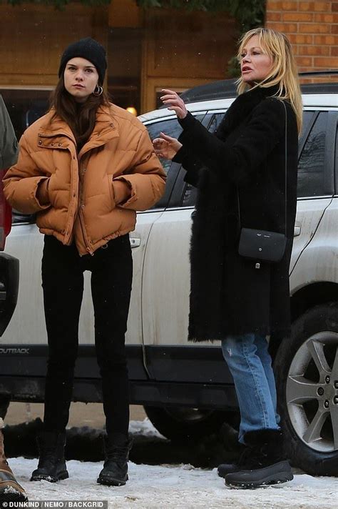 mother and daughter time melanie griffith was spotted out with stella banderas in snowy a