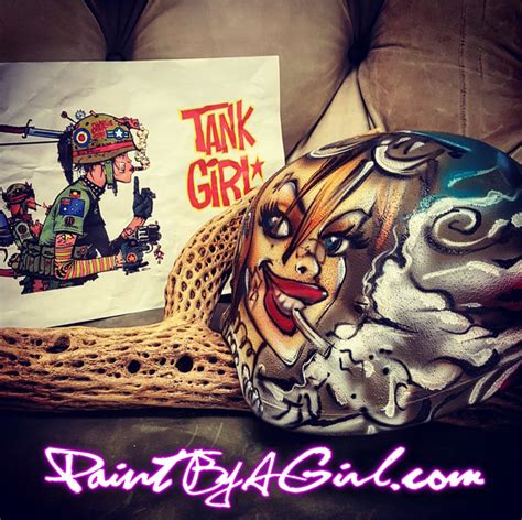 Tank Girl Custom Army Helmet Paint By A Girl