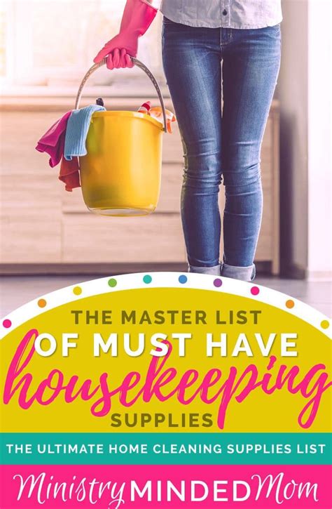 Must Have Housekeeping Supplies Cleaning Supplies List Cleaning Supplies Checklist Cleaning