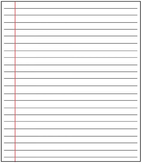 Printable Lined Paper Template Top Form Templates Free Templates A4