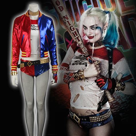 buy 2016 new arrival suicide squad harley quinn cosplay costume harajuku