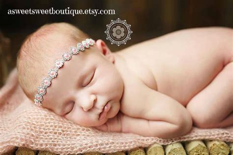 Gold Rhinestone Newborn Headband Gold Baby Headband Baby Etsy