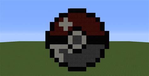 Pixel Art: Pokeball Minecraft Map