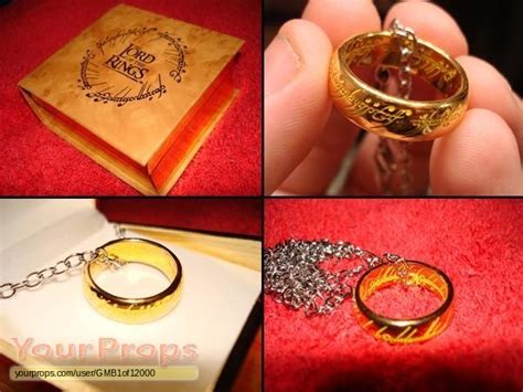 Lord Of The Rings Trilogy The 24k Uv One Ring Tolkine Enterprises