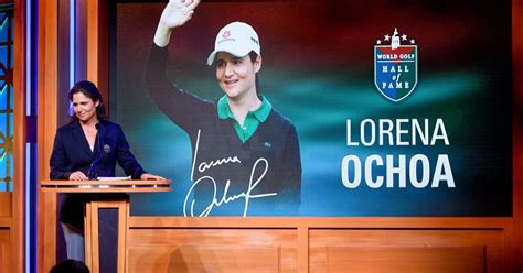 lorena ochoa da el discurso más emotivo al ingresar al salón de la fama del golf