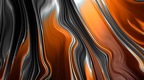 Wallpaper Abstract Fractal Graphics Orange And Black 7680x4320 Uhd 8k