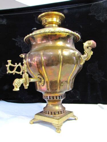 Antique Russian Imperial Samovar Heavy Brass Ebay