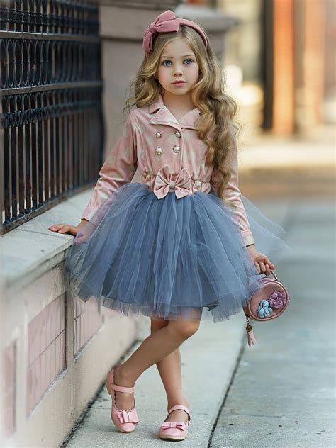 Posh Princess Polka Dot Blazer Tutu Dress Little Girl Outfits Little