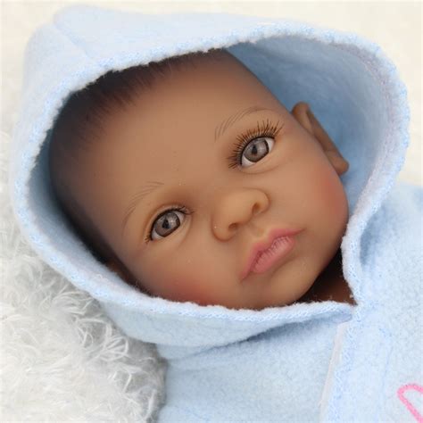 10 Inch 25 Cm Full Silicone Reborn Baby Lifelike Realistic Alive Mini