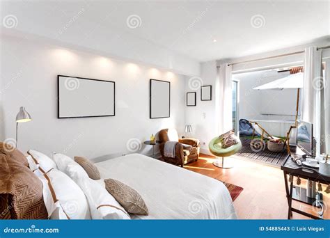 Modern Single Bedroom House Stock Image Image Of Balcony Modern