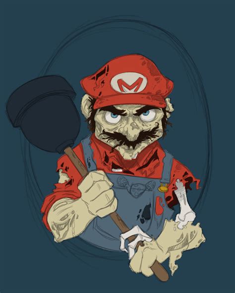 The Art Of Amanda Dockery Zombie Mario Wip 03