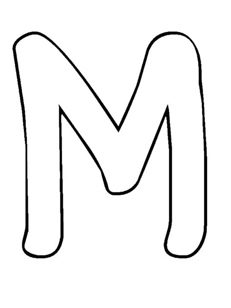 Bubble Letter M Coloring Page Download And Print Online Coloring Pages