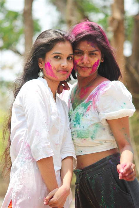 Girls Celebrating Holi Festival Pixahive