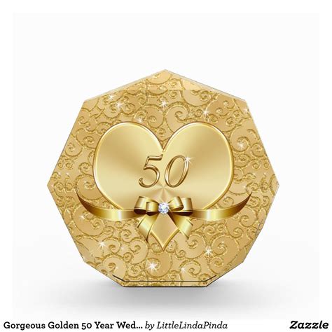 Gorgeous Golden 50 Year Wedding Anniversary T 50th