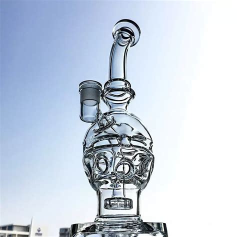 Klein Recycler Glass Water Pipe Wholesale Heady Glass DAB Rigs China Glass Pipe And Water